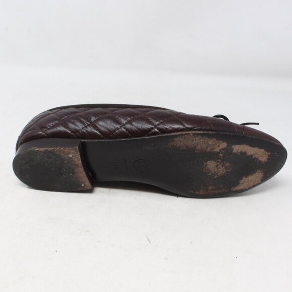 CHANEL #R6JZQ8 Aged Ballet Flats Size 37.5 - Picture 7 of 9